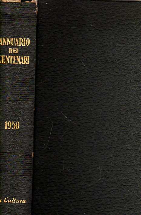 Annuario dei centenari. 1950 - copertina