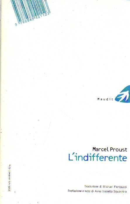 L'indifferente - Marcel Proust - copertina