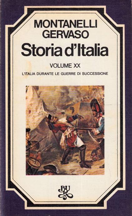 STORIA D'ITALIA VOLUME XX - L'italia durante le guerre di secessione - copertina