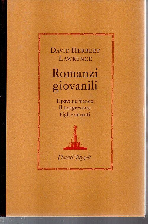 Romanzi giovanili - David Herbert Lawrence - copertina