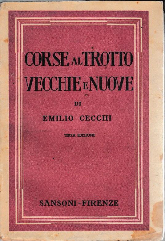 Corse al trotto vecchie e nuove - copertina