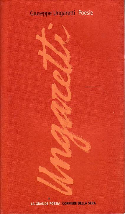 Poesie - Giuseppe Ungaretti - copertina