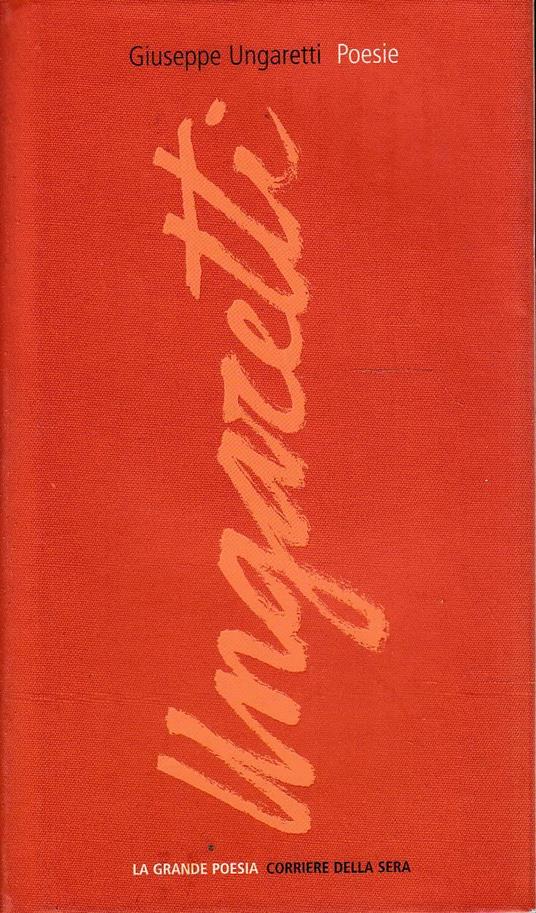 Poesie - Giuseppe Ungaretti - copertina