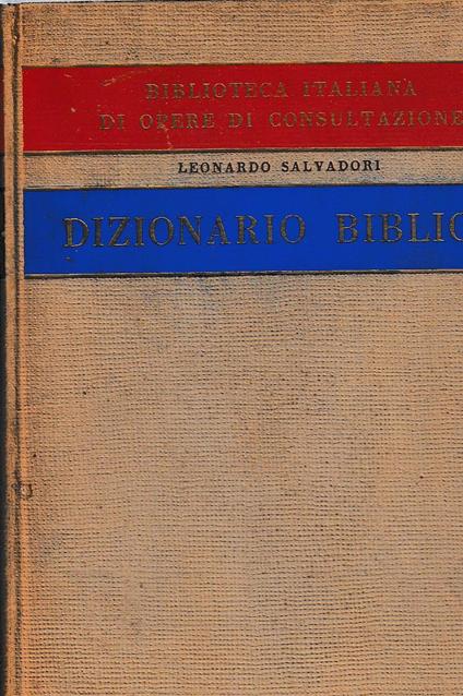 Dizionario biblico - copertina