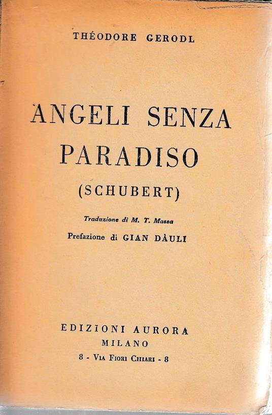 Angeli senza paradiso - Shubert - copertina