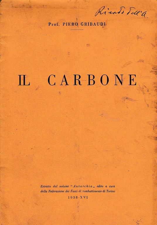 Il carbone - copertina