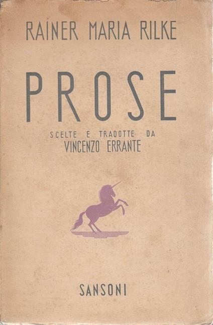 Rilke R.M. - PROSE. STORIE DEL BUON DIO. MALTE LAURIDS BRIGGE - copertina