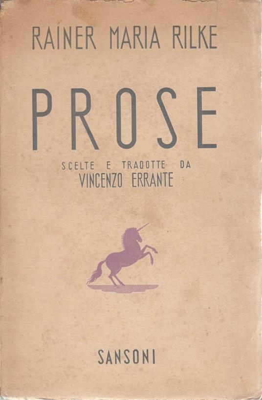 Rilke R.M. - PROSE. STORIE DEL BUON DIO. MALTE LAURIDS BRIGGE - copertina
