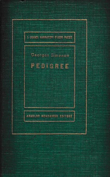 Pedigree - Georges Simenon - copertina