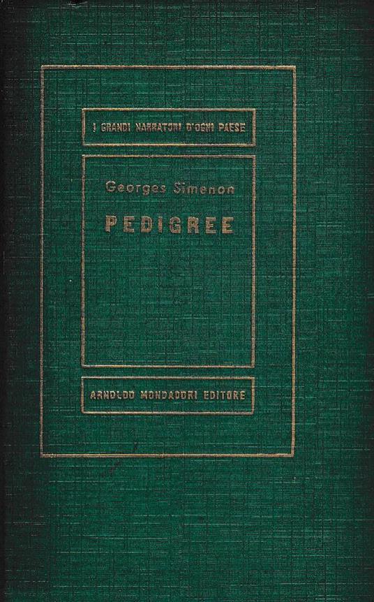Pedigree - Georges Simenon - copertina
