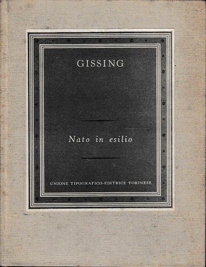 Nato in esilio - George Gissing - copertina