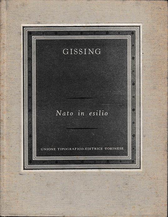 Nato in esilio - George Gissing - copertina