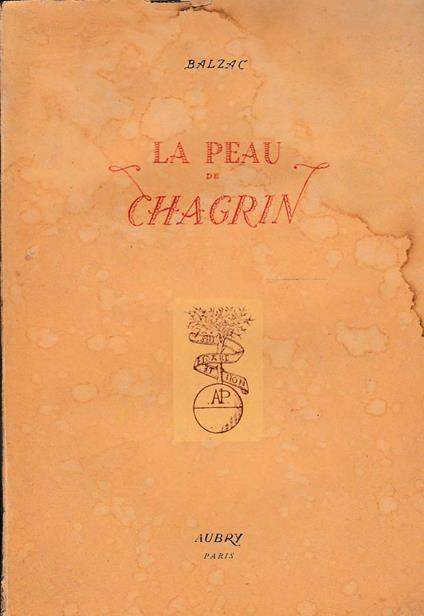 La peau de chagrin - copertina