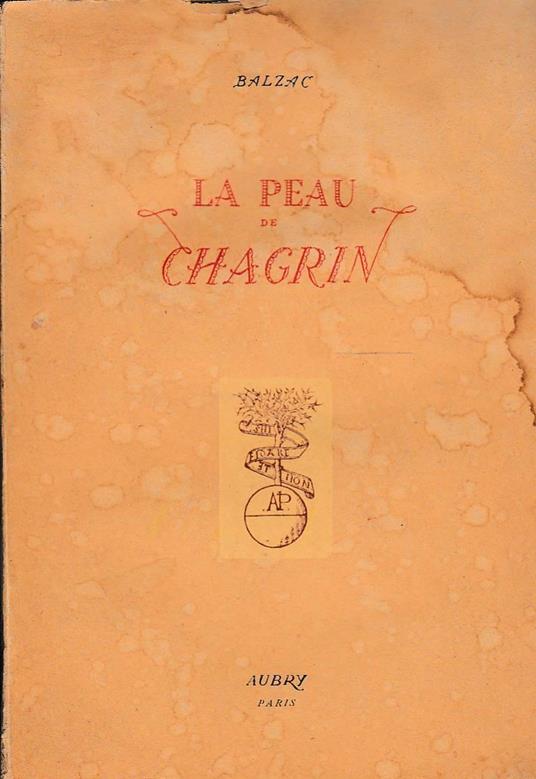 La peau de chagrin - copertina