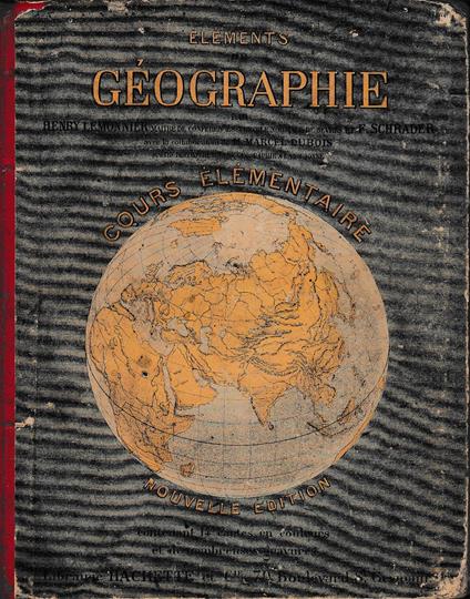 Éléments de géographie: cours élémentaire - copertina