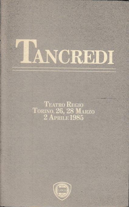 Tancredi - copertina