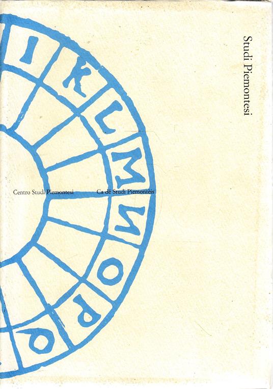 STUDI PIEMONTESI. Rassegna di lettere, storia, arti e varia umanità. vol. 42, fasc. 1, 2013 - copertina