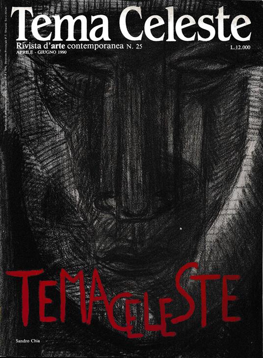 Tema Celeste. Rivista d'Arte contemporanea. N. 25, aprile-giugno 1990 - Aa.vv. - copertina