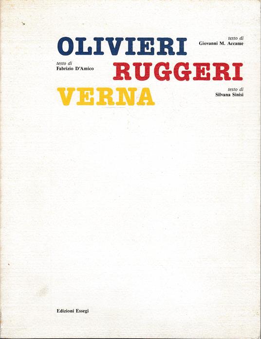 Olivieri, Ruggeri,Verna - copertina