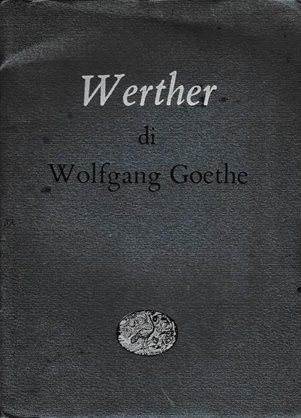 I dolori del Giovane Werther - copertina