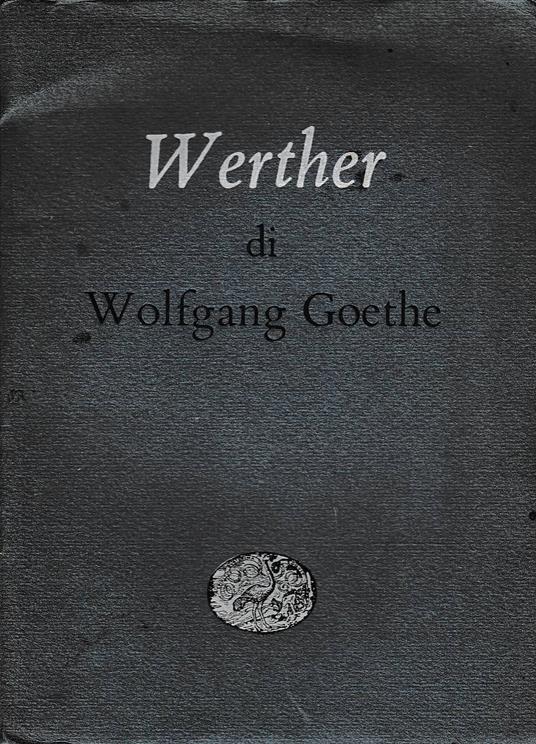 I dolori del Giovane Werther - copertina