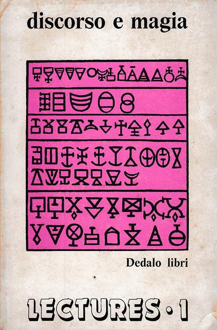 Discorso e magia. Lectures 1 - Aa.vv. - copertina