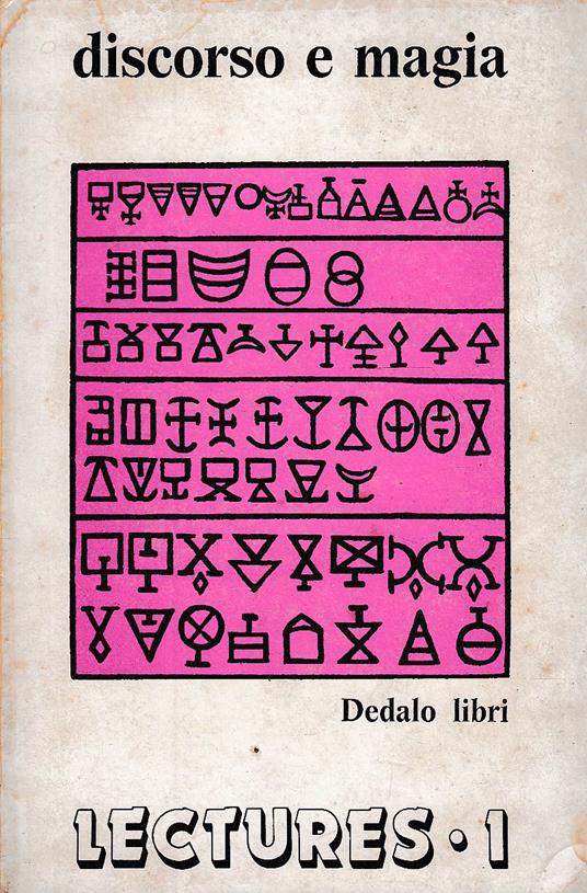 Discorso e magia. Lectures 1 - Aa.vv. - copertina