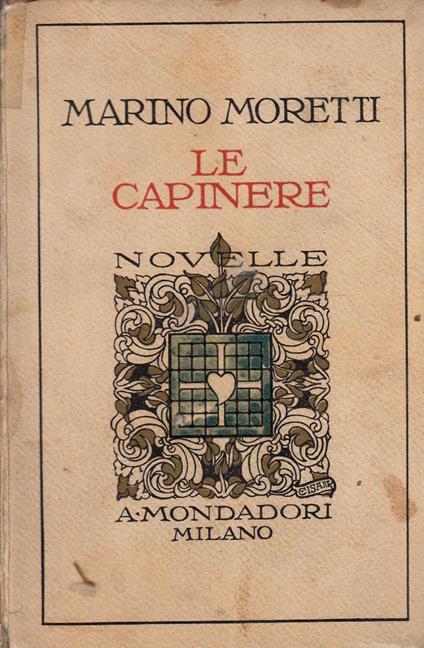 Le Capinere Novelle - Marino Moretti - copertina