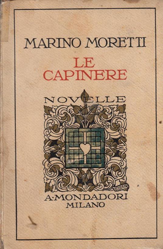 Le Capinere Novelle - Marino Moretti - copertina