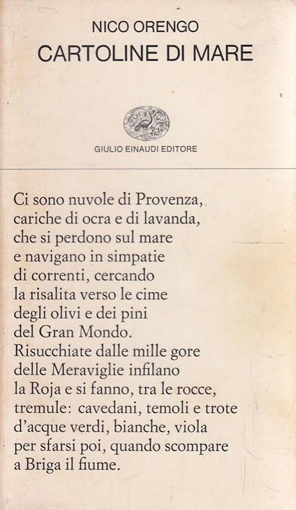 Cartoline di mare - Nico Orengo - copertina