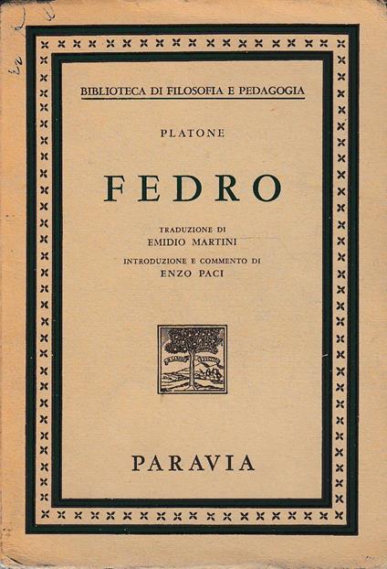 Fedro - copertina