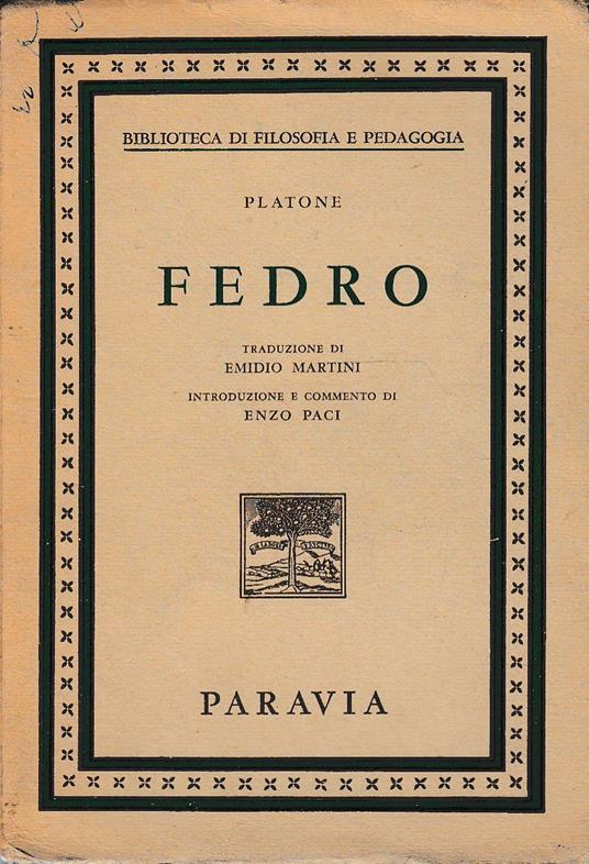 Fedro - copertina