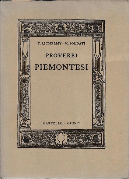 Proverbi piemontesi - copertina