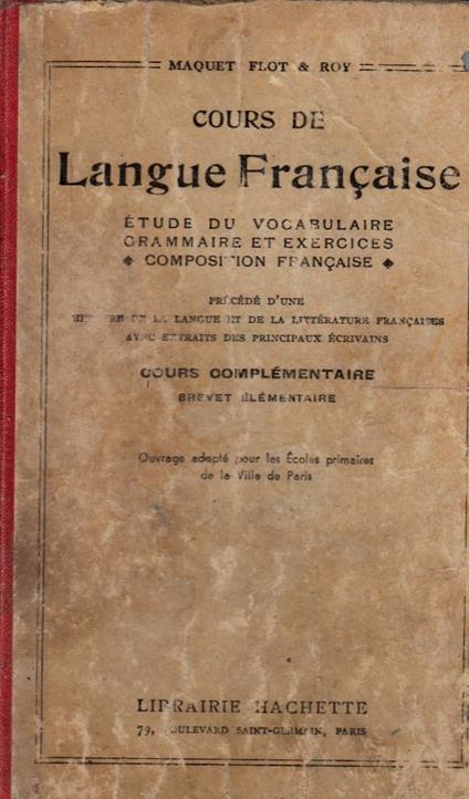 Course de Langue Française - copertina