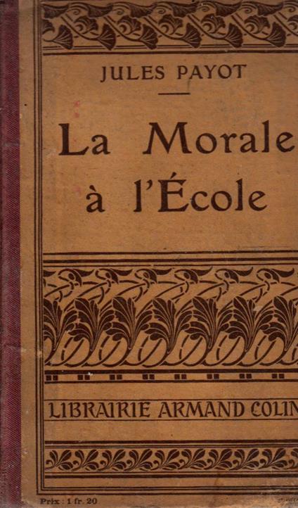 La morale a l'écoles - copertina