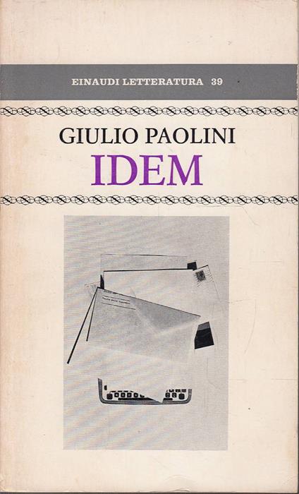 Idem - Giulio Paolini - copertina