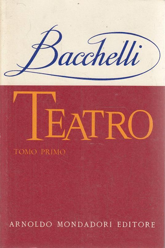 Teatro - Riccardo Bacchelli - copertina