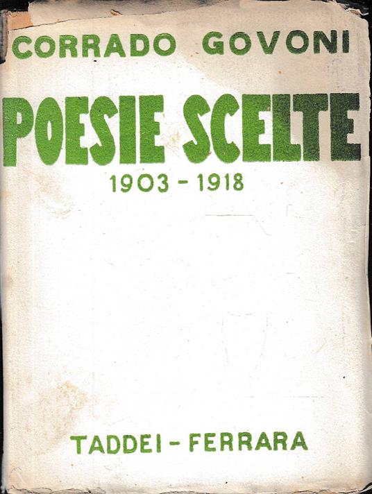 Poesie scelte - Corrado Govoni - copertina