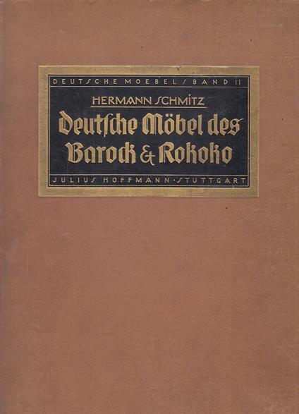 Deutsche Mobel Des Barock und Rokoko - copertina
