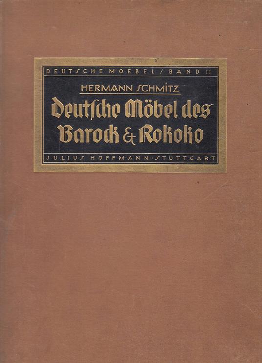 Deutsche Mobel Des Barock und Rokoko - copertina