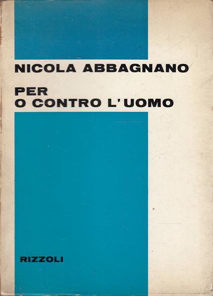 Per o contro l'uomo - copertina