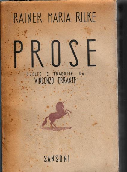 Rilke R.M. - PROSE. STORIE DEL BUON DIO. MALTE LAURIDS BRIGGE - copertina