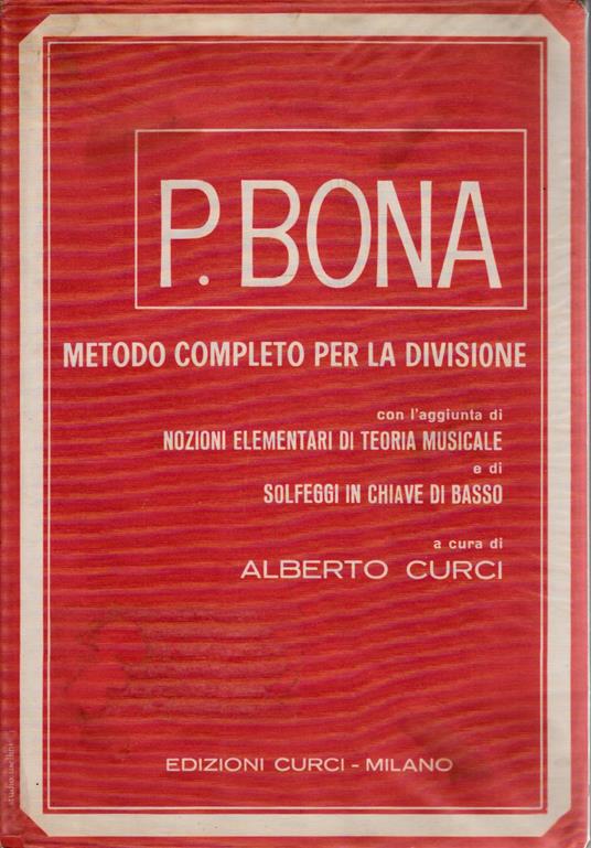 Metodo completo per la divisione Bona Pasquale - copertina