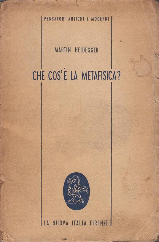 Che cos'è la metafisica? - copertina