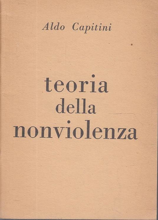 Teoria Della Nonviolenza - Aldo Capitini - copertina