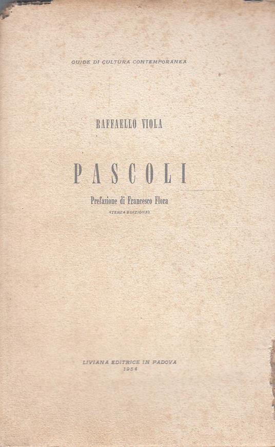 Pascoli - Raffaello Viola - copertina