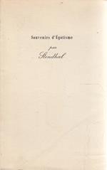 Souvenirs d’Egotisme