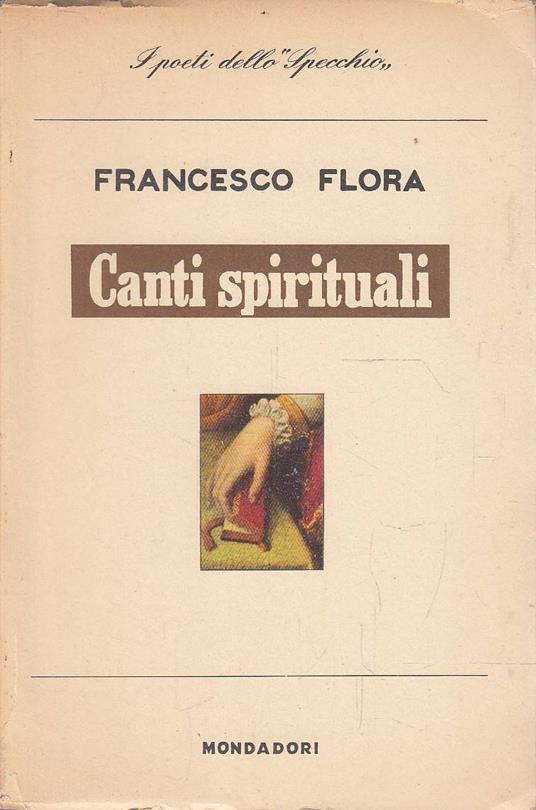 Canti spirituali - Francesco Flora - copertina