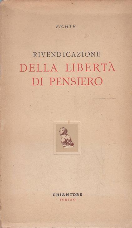 Rivendicazione della libertà di pensiero - copertina