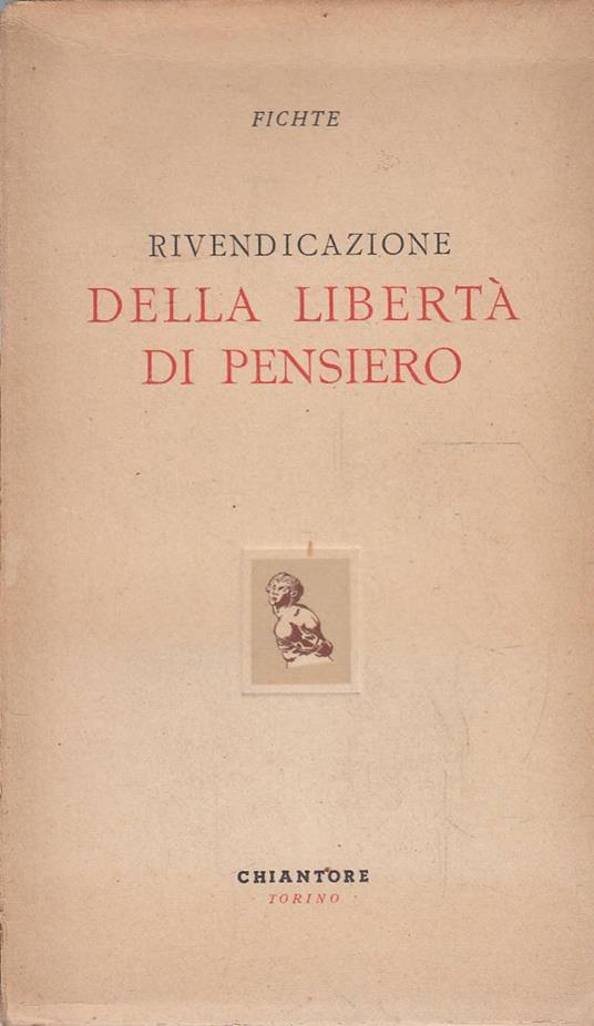 Rivendicazione della libertà di pensiero - copertina